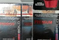 Rokok ilegal bermerek Premium Bold.