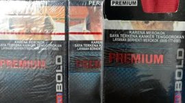 Rokok ilegal bermerek Premium Bold.