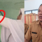 Tangkapan layar video bullying viral (kiri) dan kepala Sekolah SMP 2 Pademawu Pamekasan Suharyono.