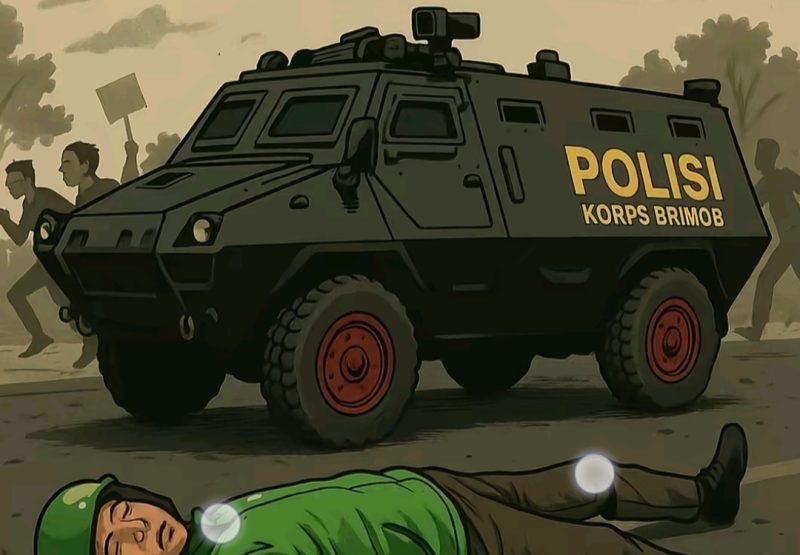 Media sosial X (dulu Twitter) dibanjiri ribuan cuitan dengan tagar #PolisiPembunuhRakyat usai tragedi tewasnya seorang driver ojek online (ojol) bernama Affan.