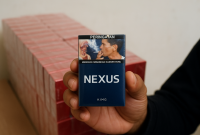 Gambar ilustrasi rokok ilegal merk nexus.