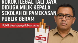 Gambar ilustrasi rokok ilegal.