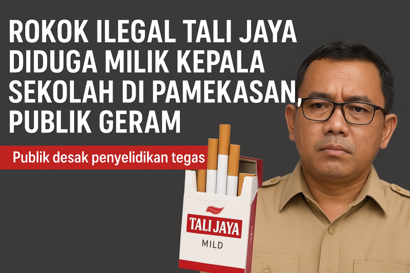Gambar ilustrasi rokok ilegal.