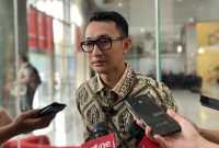 Juru Bicara KPK Budi Prasetyo di Gedung Merah Putih, Jakarta, Rabu (17/9/2025).(KOMPAS.com/HARYANTI PUSPA SARI )