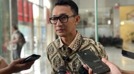 Juru Bicara KPK Budi Prasetyo di Gedung Merah Putih, Jakarta, Rabu (17/9/2025).(KOMPAS.com/HARYANTI PUSPA SARI )