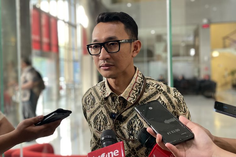 Juru Bicara KPK Budi Prasetyo di Gedung Merah Putih, Jakarta, Rabu (17/9/2025).(KOMPAS.com/HARYANTI PUSPA SARI )