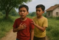 Dua bocah Sampang ditemukan di persawahan usai dikabarkan hilang.