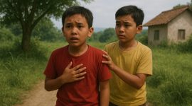 Dua bocah Sampang ditemukan di persawahan usai dikabarkan hilang.