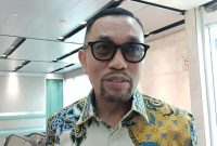 Wakil Ketua Komisi III DPR RI, Ahmad Sahroni saat ditemui awak media di Kompleks Parlemen, Senayan, Jakarta, Selasa (19/8/2025). 