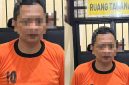 Pelaku berinisial MZ (55) warga Kelurahan Bugih, Kecamatan Pamekasan, saat diamankan Satreskrim Polres Pamekasan atas kasus penipuan bermodus rekrutmen anggota Polri.