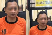 Pelaku berinisial MZ (55) warga Kelurahan Bugih, Kecamatan Pamekasan, saat diamankan Satreskrim Polres Pamekasan atas kasus penipuan bermodus rekrutmen anggota Polri.
