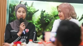 Megawati Hangestri pemain tim bola voli putri Indonesia sekaligus karyawan di Bank Jatim. Foto: Istimewa