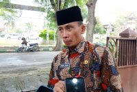 Kadis PUPR Pamekasan Amin Jabir saat diwawancarai awak media beberapa waktu lalu.