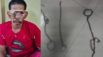 Tersangka S (50) saat diamankan Unit Resmob Satreskrim Polres Sumenep usai dua tahun buron dalam kasus pencurian sapi di Kecamatan Ganding.