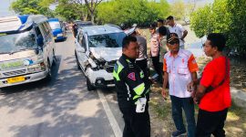 Pihak kepolisian setempat saat mendatangi TKP 