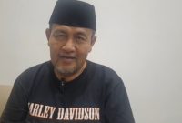 Kuasa hukum korban, Supriyono, saat memberikan keterangan terkait perkembangan kasus Haji Latif di Pamekasan.