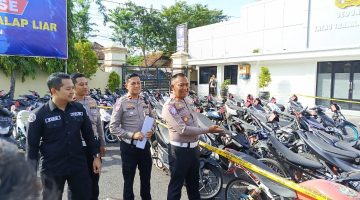 Satlantas Polres Pamekasan Tindak 582 Motor Balap Liar, 138 Unit Masih Diamankan