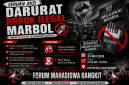 Flayer seruan aksi Darurat Rokok Ilegal Marbol.