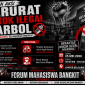 Flayer seruan aksi Darurat Rokok Ilegal Marbol.