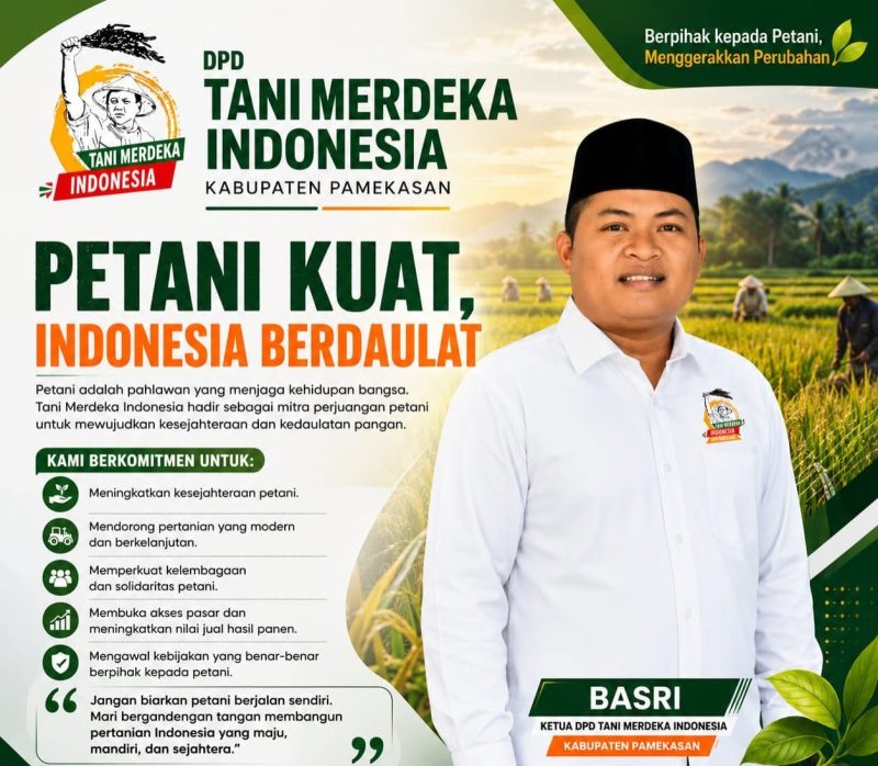 Ketua DPD Tani Merdeka Pamekasan, Basri.